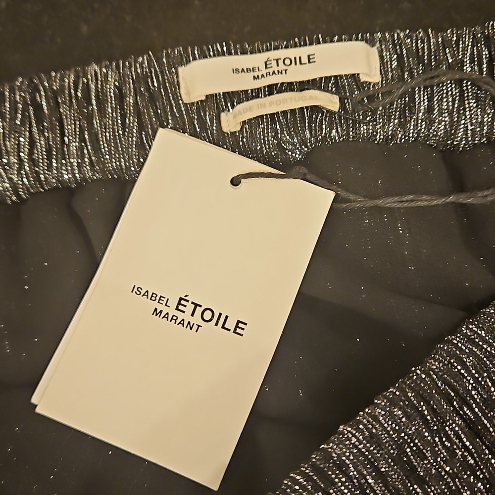 💕ISABEL MARANT ETOILE💕 Beatrice Skirt ~ Gun Metal EU 36 NWT - Picture 14 of 16